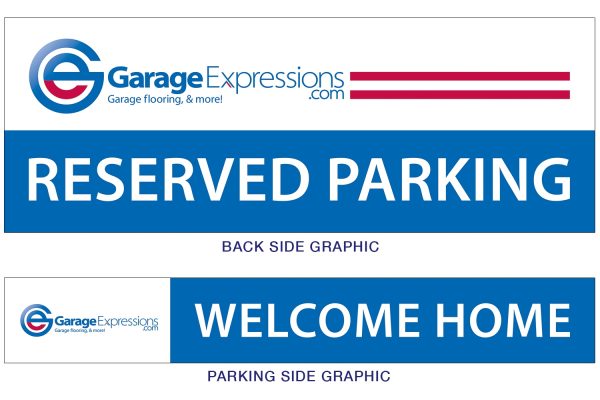 Garage Expressions 18" Combo Set - (Logo) Reserved Parking / Welcome Home  (4 Pack / Free Ground Shipping) - Image 4