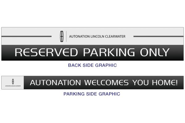 AutoNation Lincoln Clearwater, FL 36" Combo Set - Reserved Parking Only / AutoNation Welcomes You Home (2 Pack / Free Ground Shipping) - Image 4